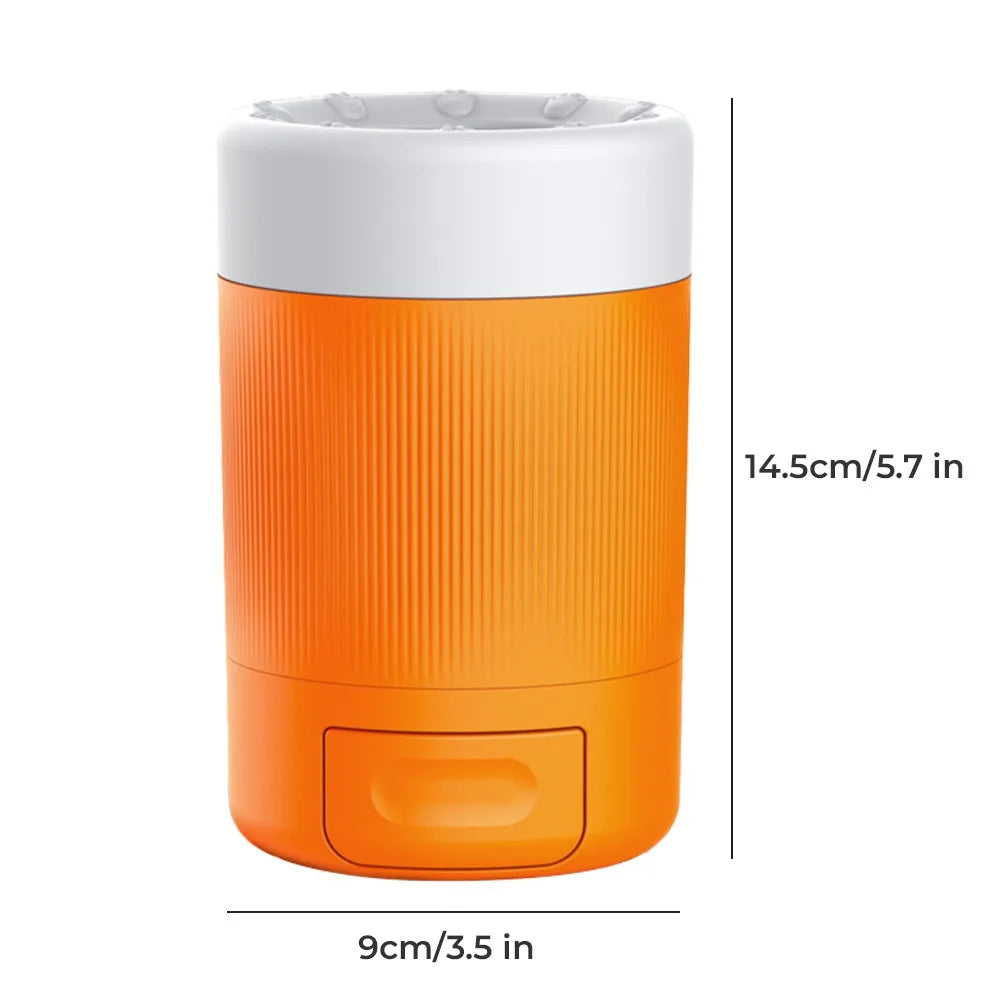 Pet Paw Washing Cup- Easy Clean Tool-Portable Dog Paw Cleaner with Soft Silicone Brush- Pet Groomingl