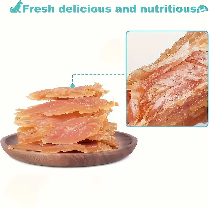 100g/500g(3.53oz/1.1LB )Chicken Jerky For Dogs, Chicken Dog Treats For Small Dogs, Medium Pets And Large Breeds, Natural Dog Treats