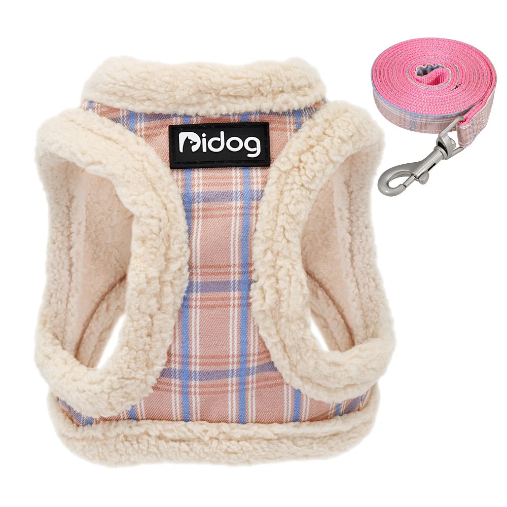 Soft Dog Harness Vest- No Pull Padded Harness Leash Set -Adjustable For Small Medium Dogs