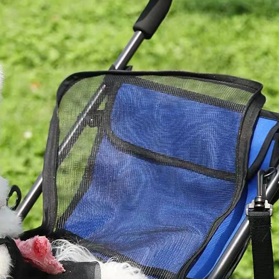 Pet Stroller Dog Cat Cage Jogger 4 Wheels Waterproof Puppy Travel Folding Carrier Pet Stroller