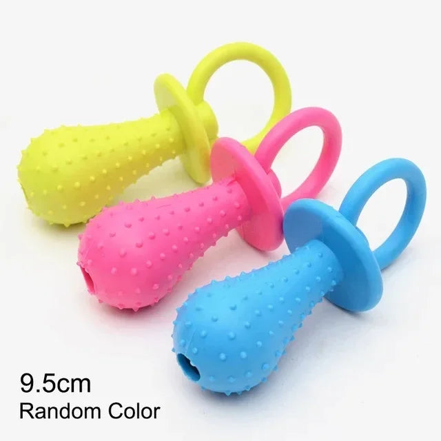 Pet Toys for Small Dogs- Rubber Bite Resistance Toy- Teeth Cleaning- Chew Training Toys
