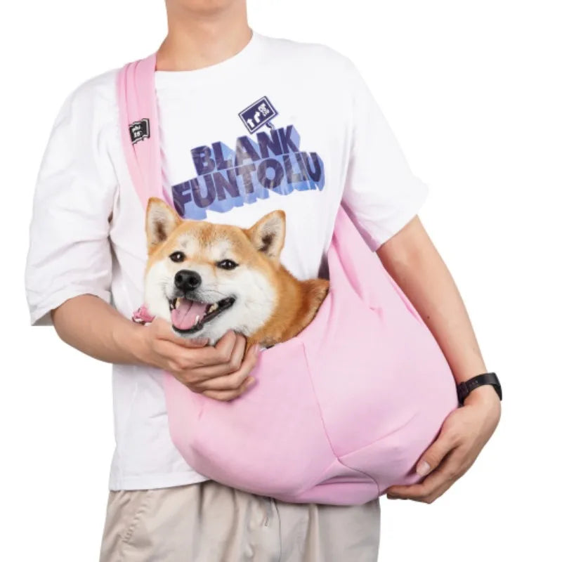 Crossbody Breathable Dog Folding Pet Bag- Large Capacity Bag