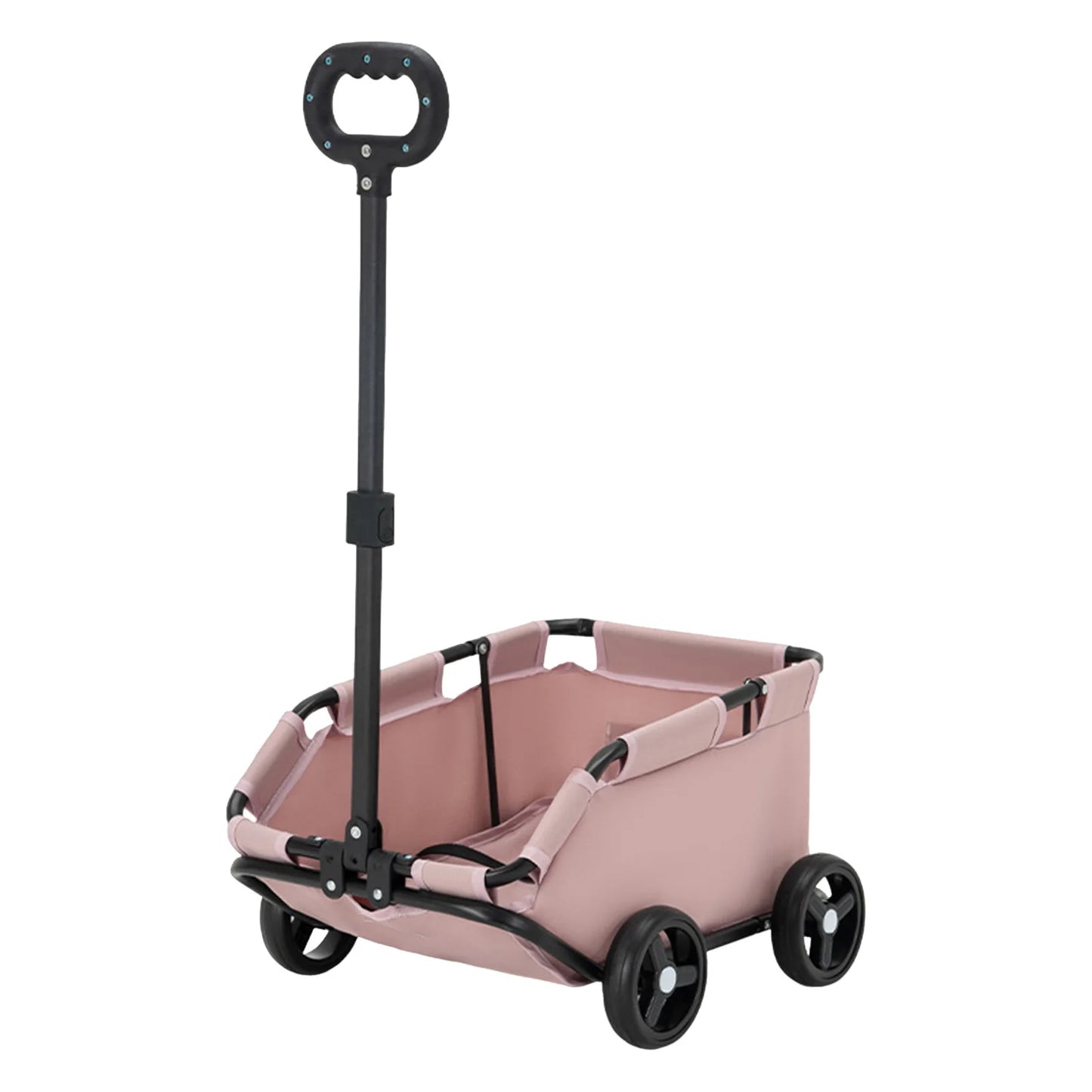 Cute Pink Dog Stroller- 4 Wheels- Folding- for Travelling- Shopping- Walking -Playing
