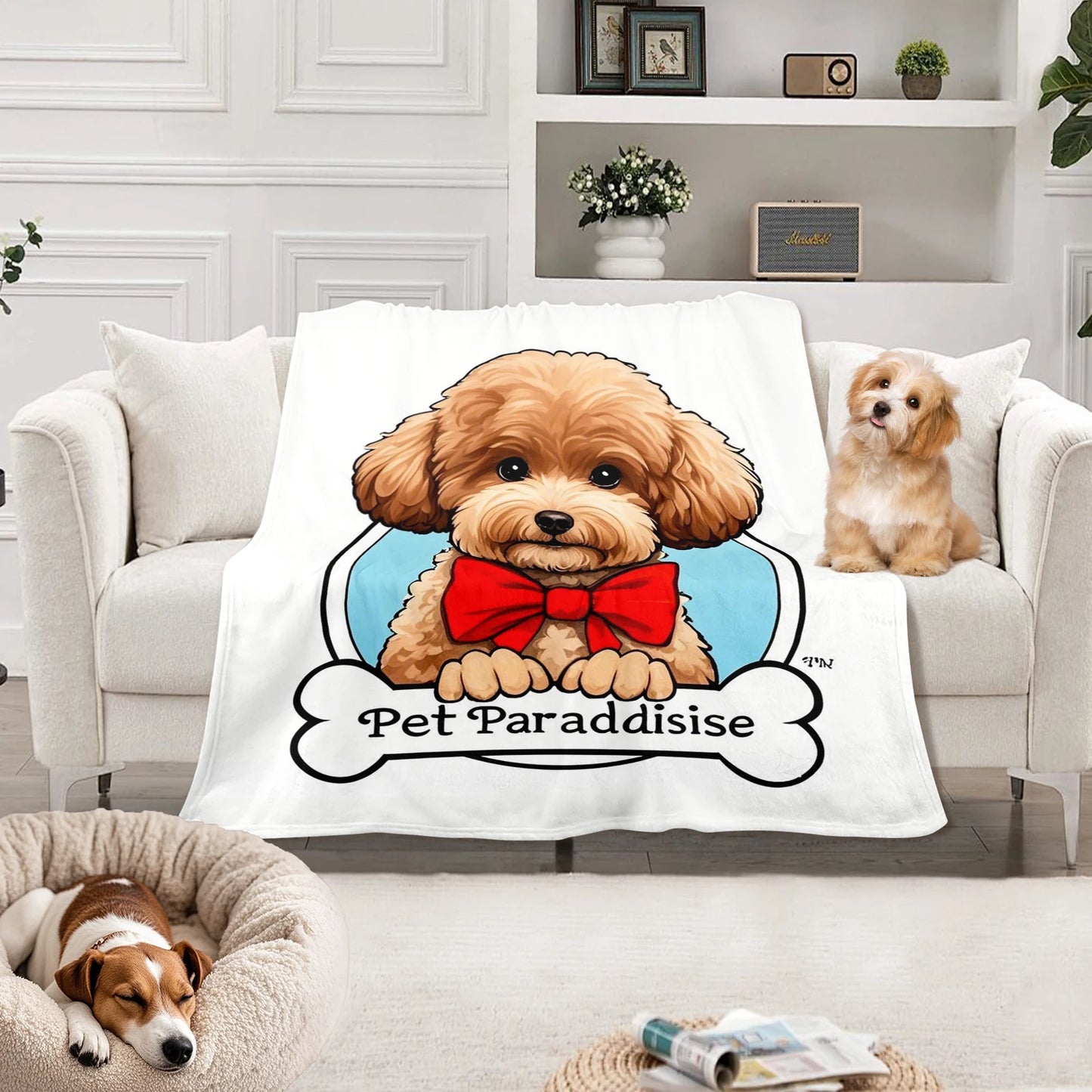 Dog Bed Mat Blanket -Soft Fluffy Pet Blanket- Travel Mat Comfortable Blanket