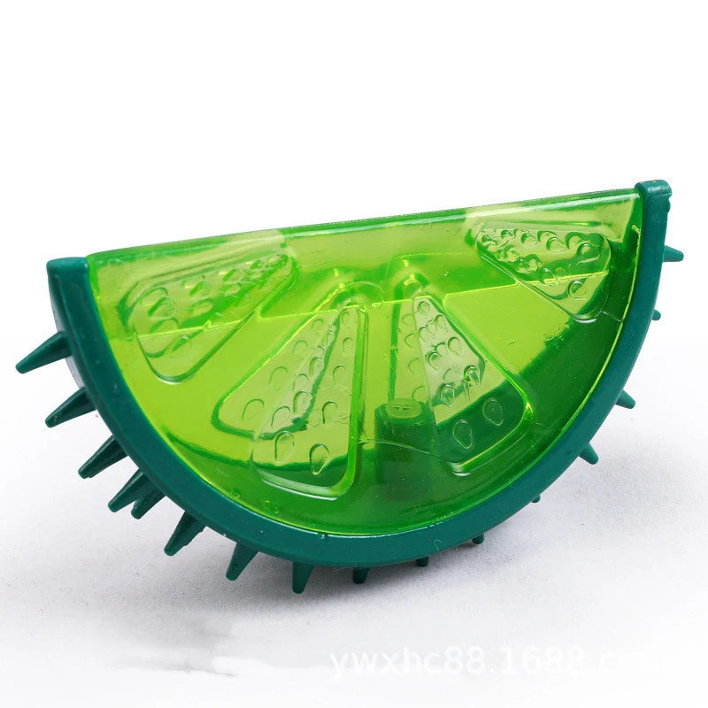Pet Cooling Chew Toy- Reusable-Teething Summer Cooling Watermelon Pineapple Lemon -Durable Ice Frozen Fruit Shape Toys-Dog Toys