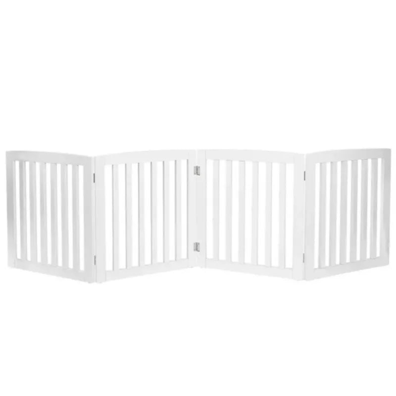 Pet Fence with Pet Door- Indoor Small and Medium Dogs-foldable Fence-white-Pet accessories