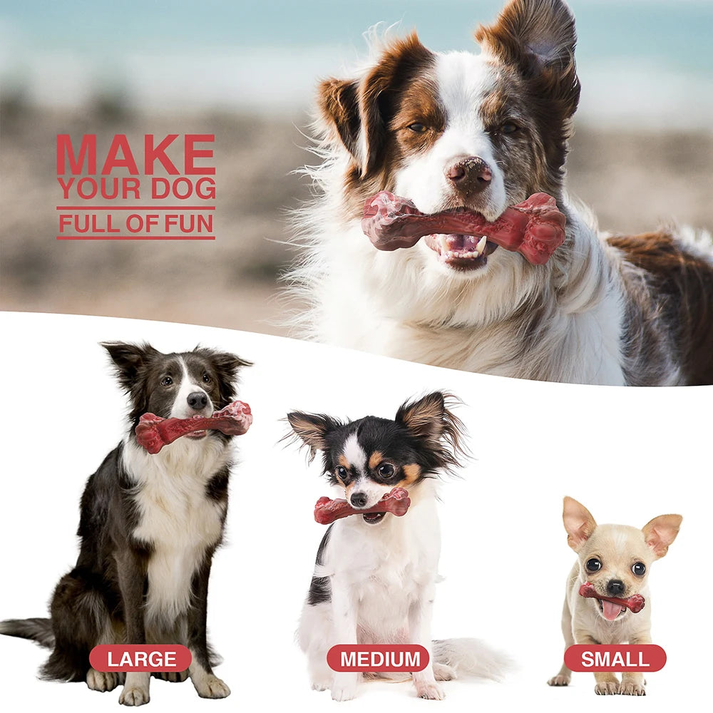 MASBRILL Dog Toys Aggressive Chewers small, Medium and Large Dogs Bone-Shaped Indestructible Dog Toys Nylon Interactive Dog Toys Teeth Cleaning