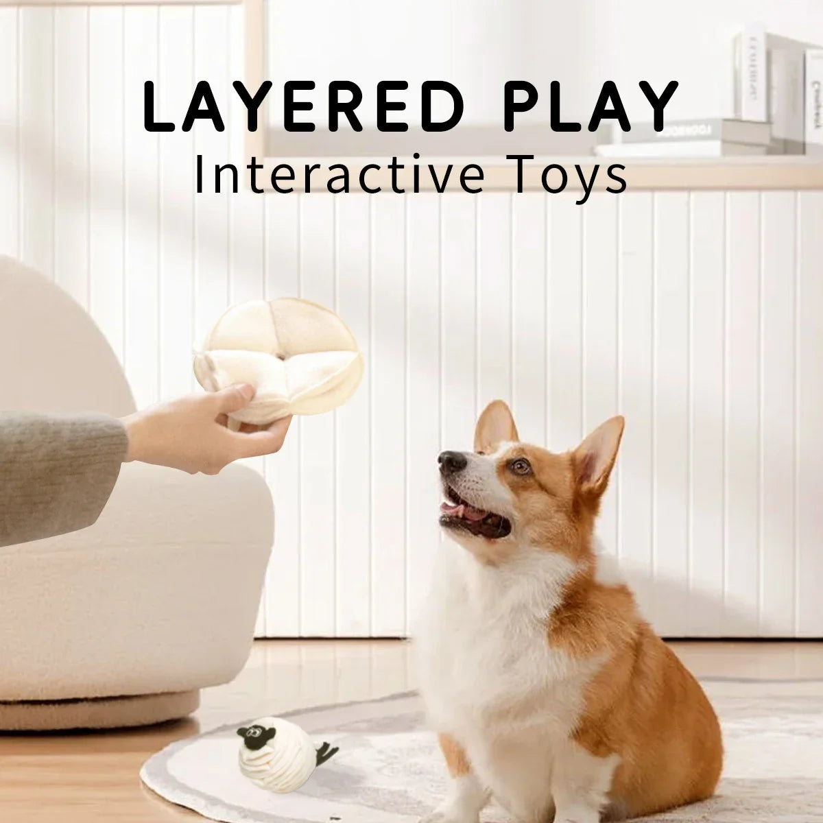 Smell Toy-New Styles Magic Sheep Design Plush Dog Toy -Small Snuffle Mat- Nose Work- Puzzle-Plush Pet Chew Toys