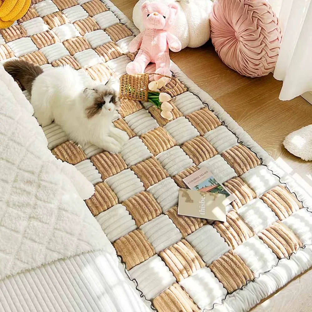 Warm Dog Mat Bed- Car Seat Cover-Blanket- Anti-Slip- Washable Cushion- Sofa Couch Cover Protector-Beds & Blankets