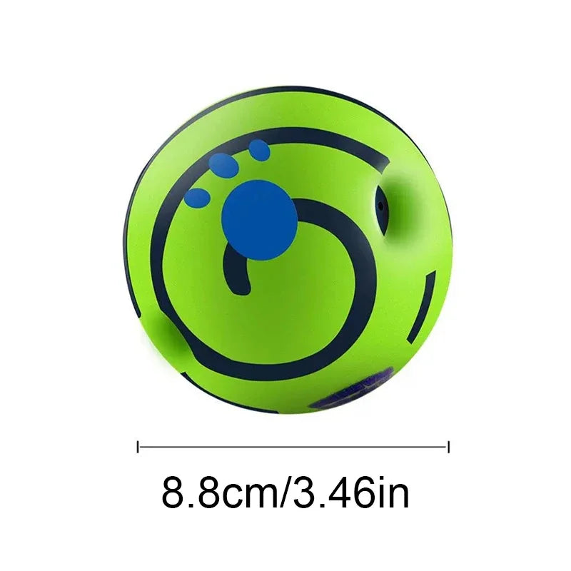 Wobble Wag Giggle Glow Ball- Interactive Dog Attention Toy- Fun Giggle Sounds Ball When Rolled or Shaken- Dog Fun