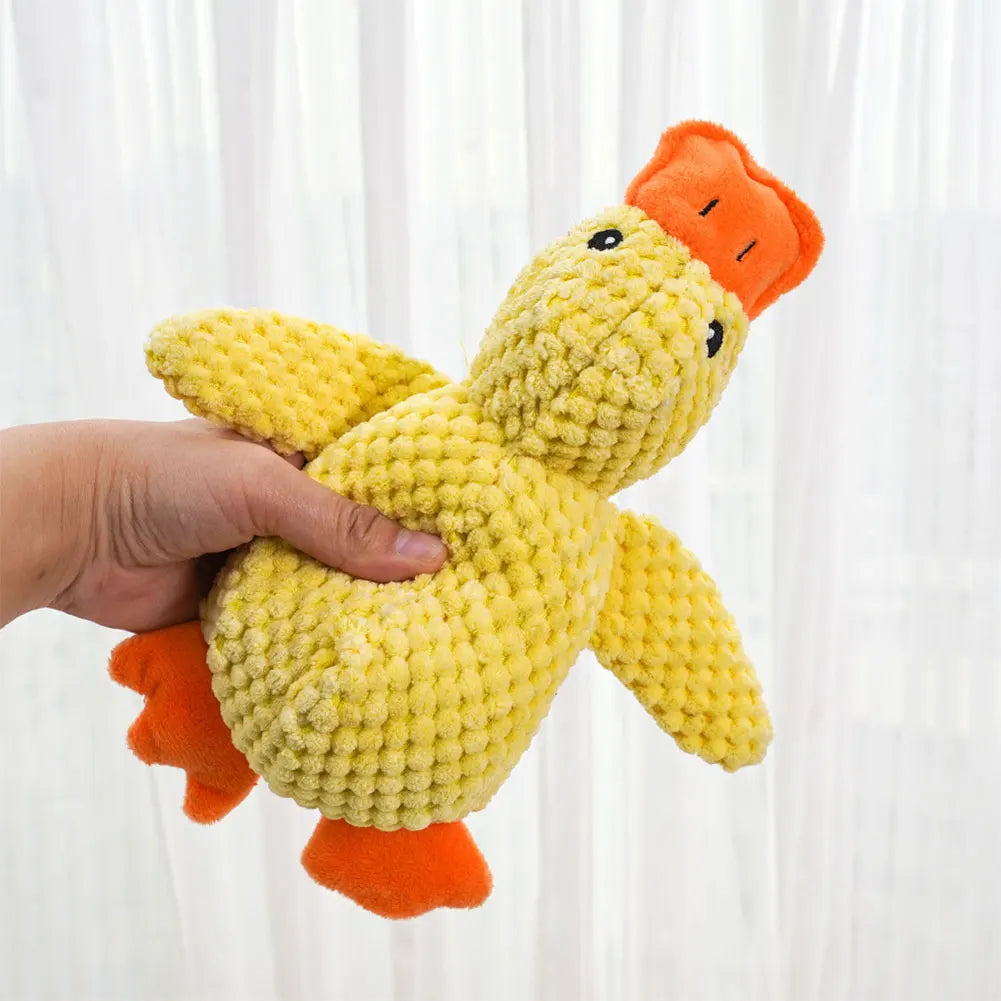 Dog Calming Duck Toy- with Quacking Sound- Stuffed Animals Chew Toy for Dogs
