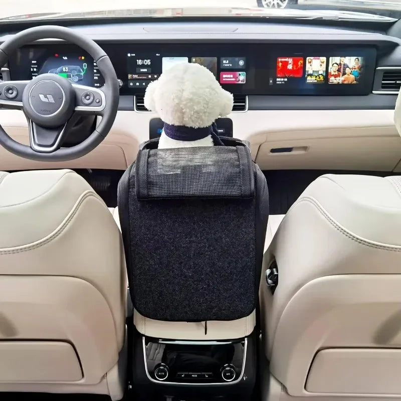 Dog Car Seat- Center Console Car Seat for Small Pets- Portable Booster Seat- Travel Bags Fully Detachable