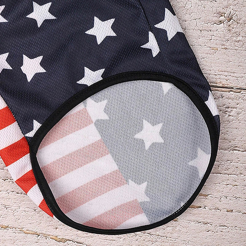 American Flag Patriotic Dog Bandana Scarf Set with Bow Tie Adjustable Pet Neckerchief for sizes XS to XL