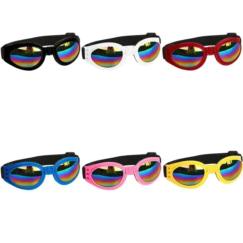 6 Colors Fashion Dogs Sunglasses- Waterproof Glasses For Small Medium Large Dogs -Protection UV Goggles