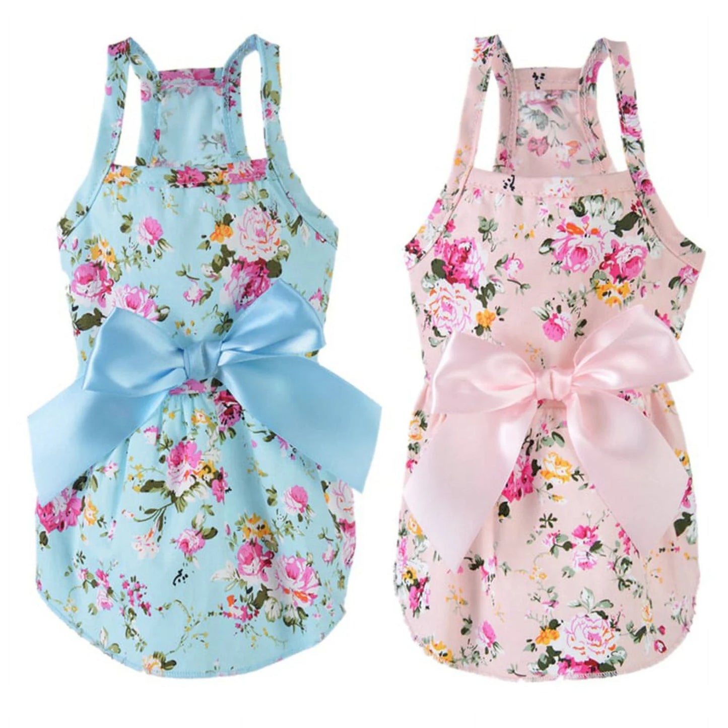 Clearance! Beautiful Floral Pet Dog Dress for Small Dogs - Perfect for Summer Chihuahua, Pug, Yorkie - Puppy Cat Clothes, Dog We