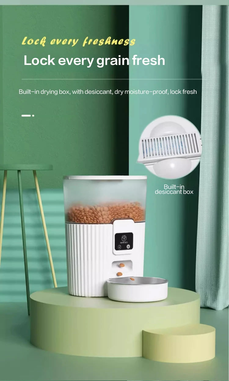 PAPIFEED automatic feeder dog fixed feeding machine cat food dog food wifi remote smart pet food dispenser