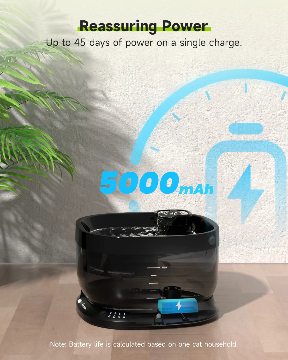 APETDOLA 7L Wireless Dog Water Fountain- Auto Sensor Drinking Fountain Despenser For Pet