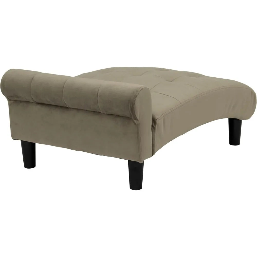 21" Wide Pet Chaise Lounge Bed for Small to Medium Dog 28.8" L x 20.3" W x 13.3" Th