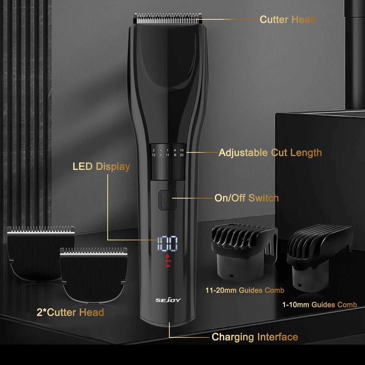 Pet Hair Clippers For Dog -Hair Trimmer Shaver Hair Cutting Machine Puppy Grooming Haircut Low noise