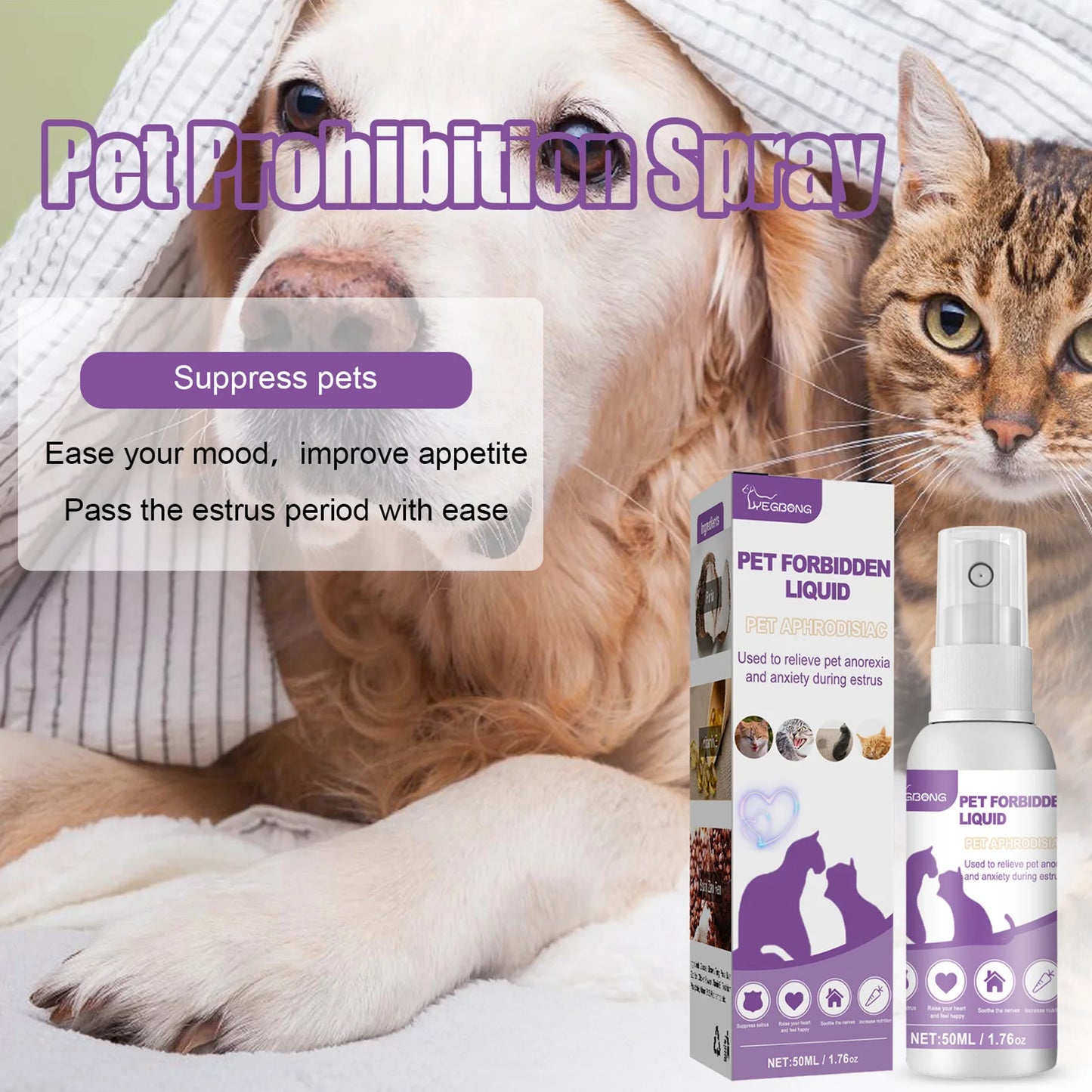 Calming Diffuser Dog Calming Spray For Pets- Safe Healthy Anti-Anxiety Liquid Sprays