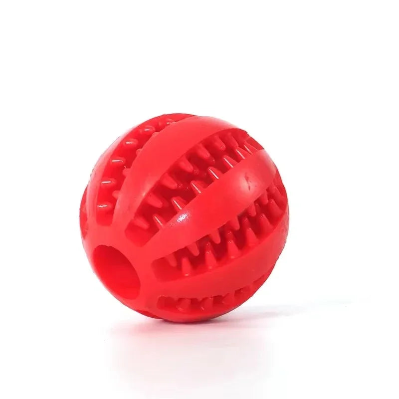 Natural Rubber Pet Dog Toy- Dog Chew Toy- Cleaning Teeth-Freshens Breath-Treat Ball- Extra-tough Interactive Elasticity Ball 5cm