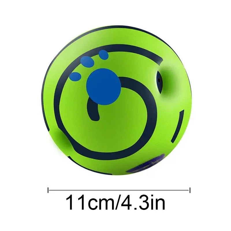 Wobble Wag Giggle Glow Ball- Interactive Dog Attention Toy- Fun Giggle Sounds Ball When Rolled or Shaken- Dog Fun