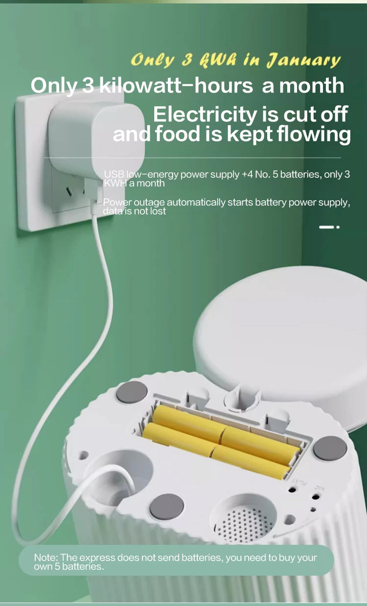 PAPIFEED automatic feeder dog fixed feeding machine cat food dog food wifi remote smart pet food dispenser