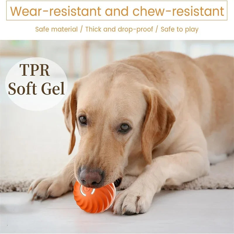 Smart Dog Toy Ball -Electronic Interactive Pet Toy - USB Automatic Moving Bouncing Ball
