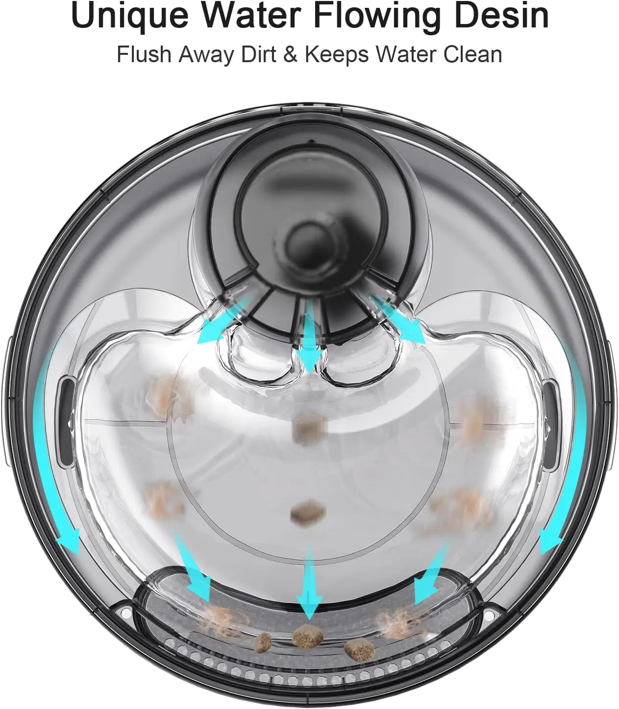 NPET DF10 Dog Water Fountain, 170oz/1.3Gallon/5L Large Automatic Pet Water Dispenser Dog Water Bowl for Cats, Dogs, Multiple Pets
