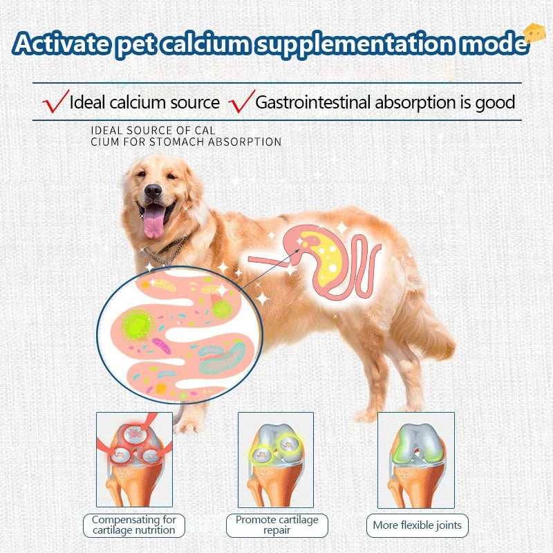 Pet Freeze-dried Food High Calcium Cheese- Rich in Nutrients-Snacks Aid Digestion-