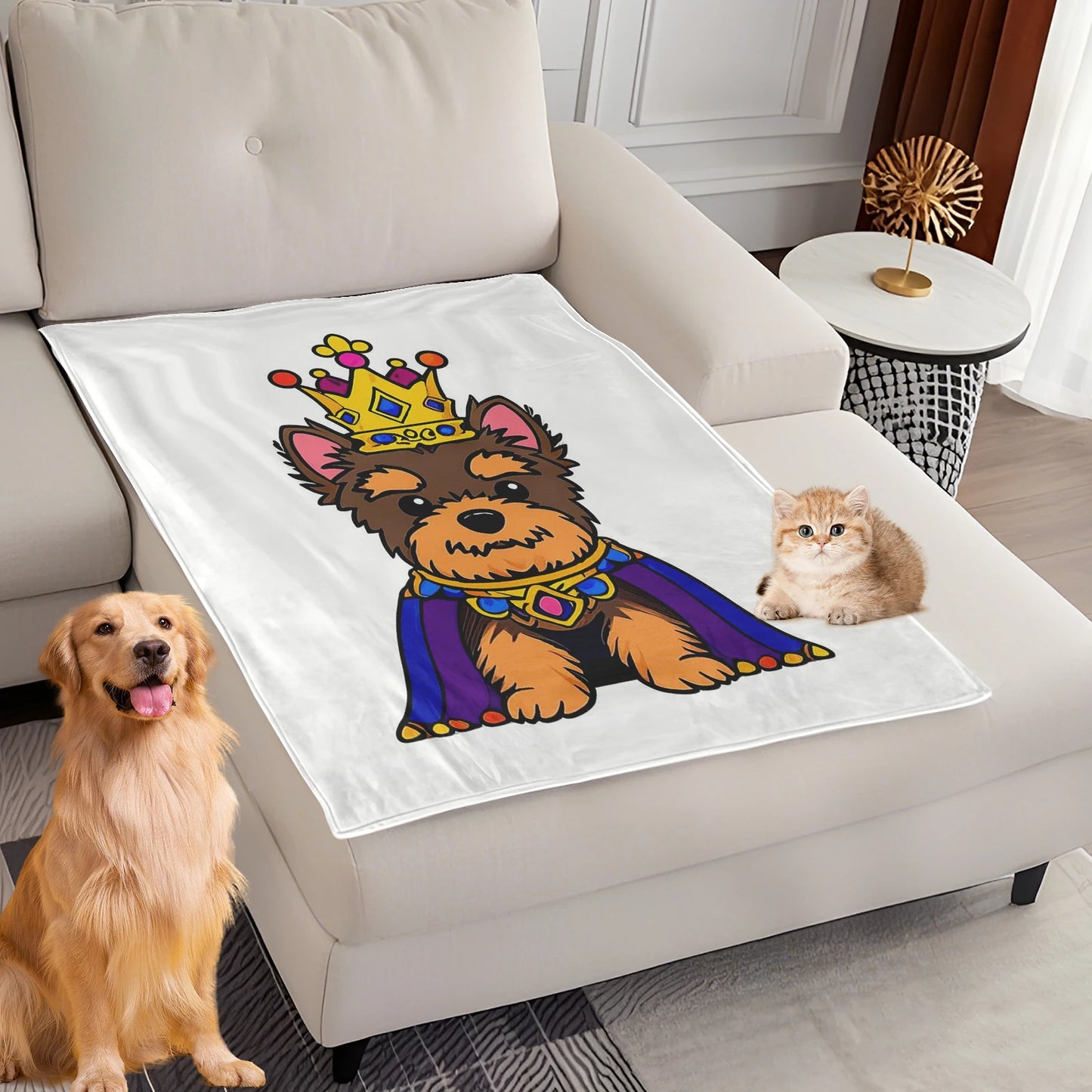Dog Bed Mat Blanket -Soft Fluffy Pet Blanket- Travel Mat Comfortable Blanket
