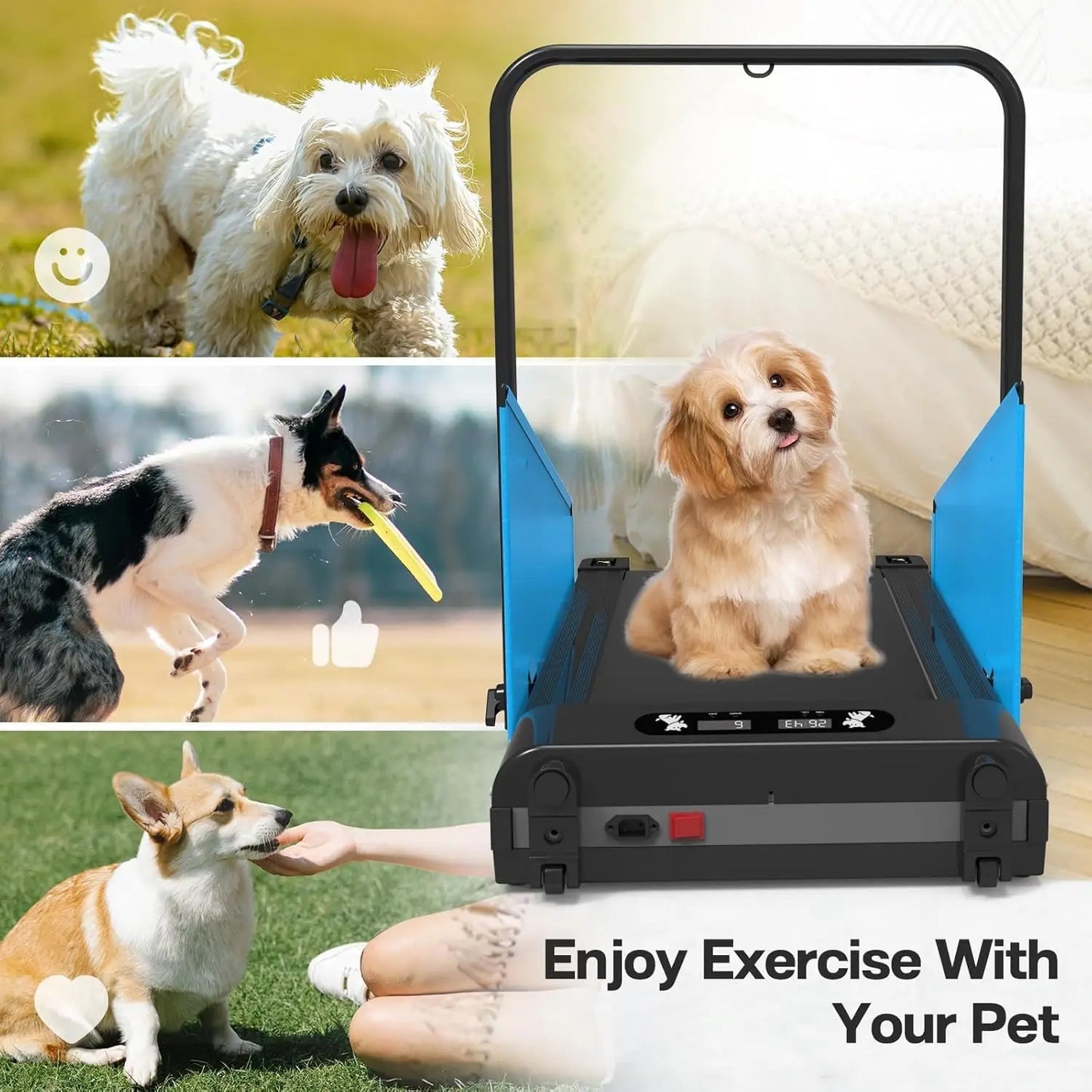 Dog/Human Treadmill- 220lbs Dog Trotter Treadmill- for Small Dogs and Medium Dogs- 2.5 Hp Folding Doggie Running Machine