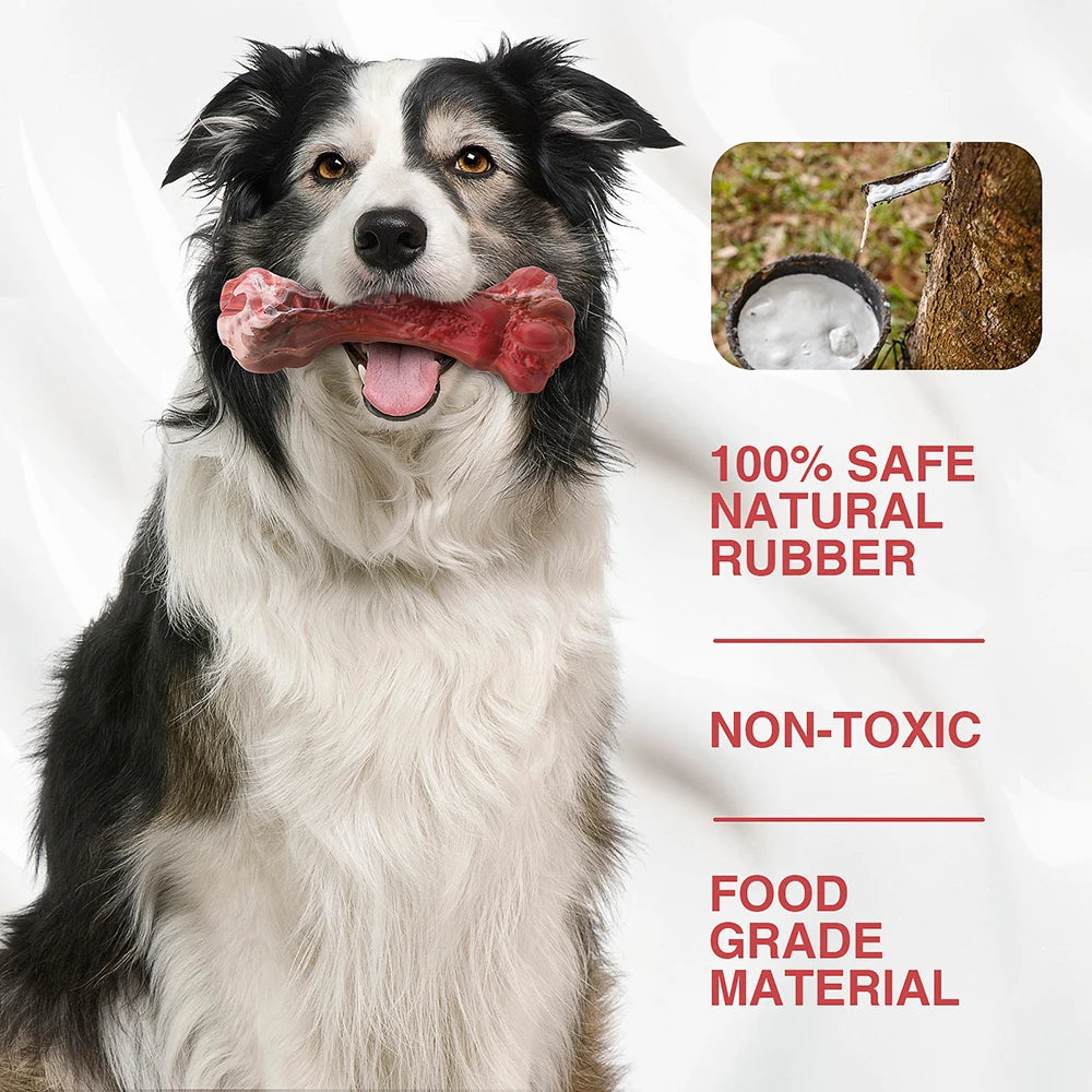 MASBRILL Dog Toys Aggressive Chewers small, Medium and Large Dogs Bone-Shaped Indestructible Dog Toys Nylon Interactive Dog Toys Teeth Cleaning