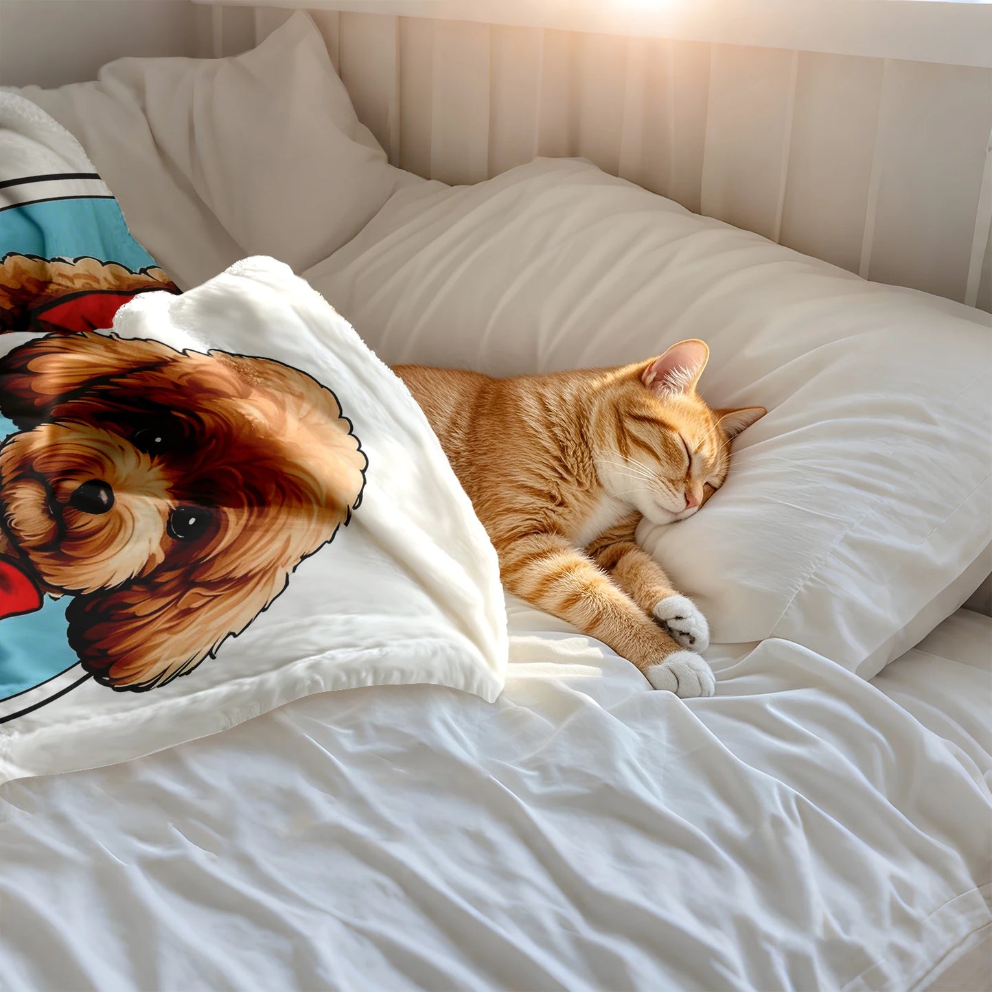 Dog Bed Mat Blanket -Soft Fluffy Pet Blanket- Travel Mat Comfortable Blanket