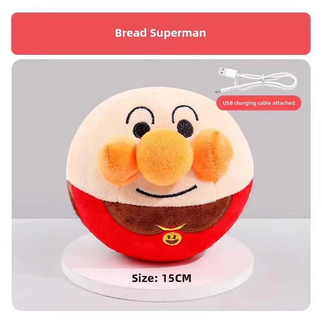 Piggy Dog Toys- Interactive Puzzle Electric Plush Jumping Ball USB Rechargeable Clown Cartoon Dog Training-Dog Toys