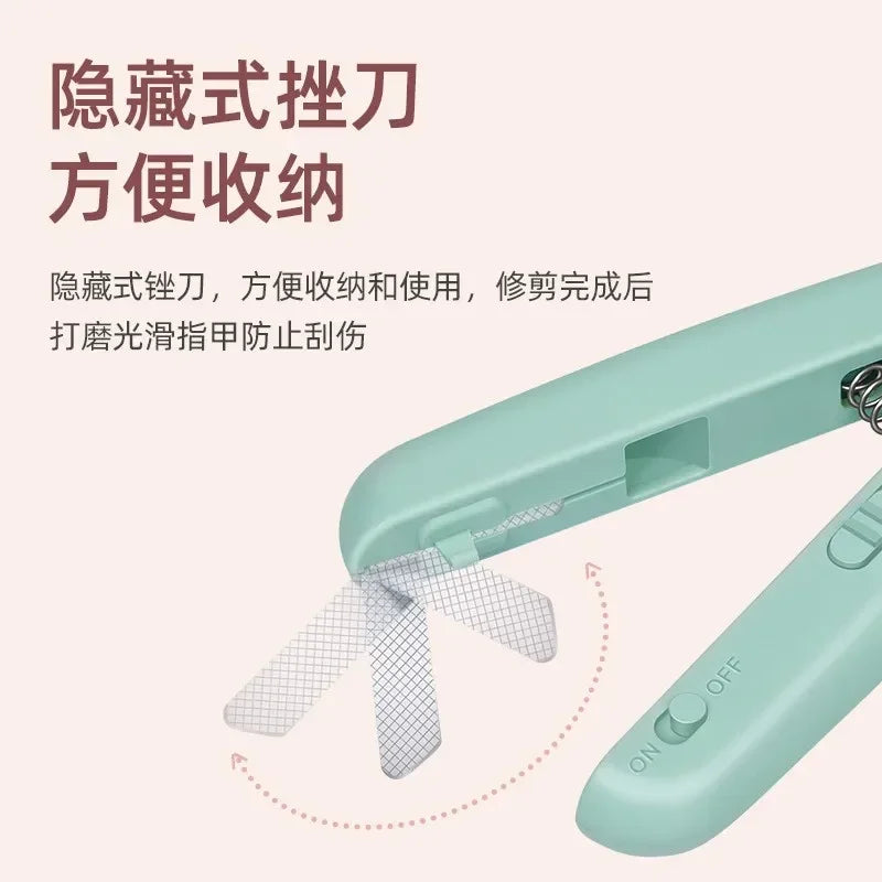 Professional Pet Nail Clipper- Stainless Steel Dog Nail Trimmer- LED Light - Dog Grooming Supplies