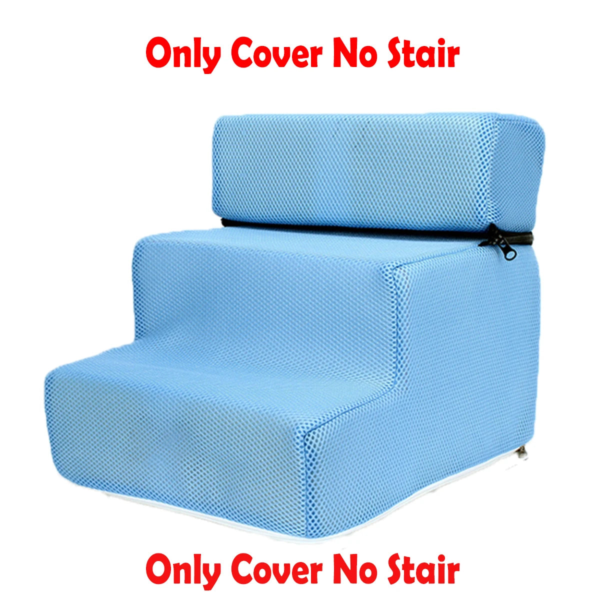 Pet Stairs Cover -Detachable -Zippered Mesh Fabric Stairs Cover- Non-Slip Washable