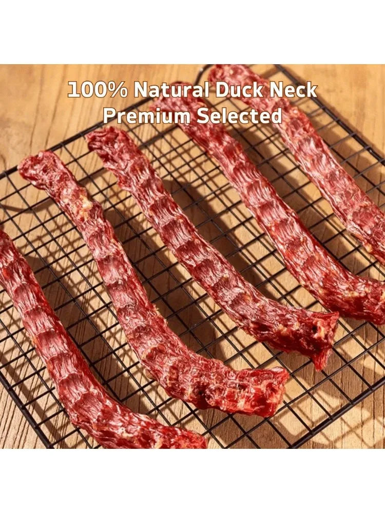 150g/5.29oz (3 Count x50g/1.76oz) Duck Necks- All Natural Ingredients-Healthy- Easily Digestible