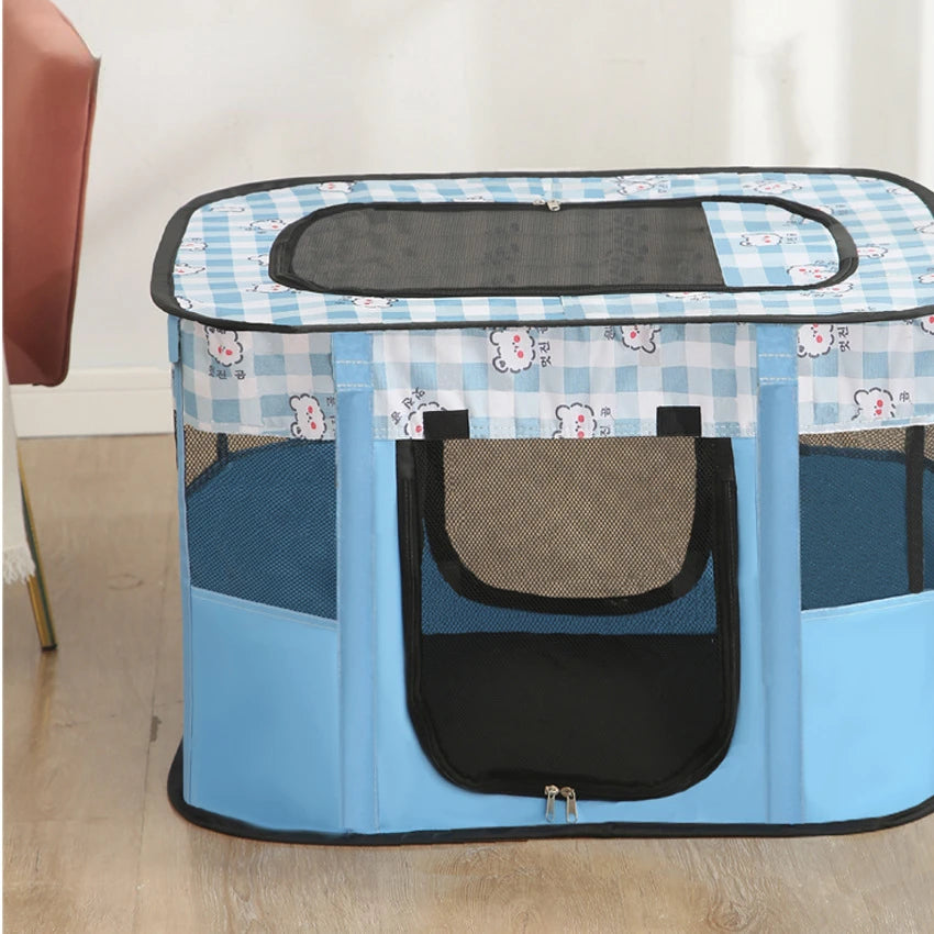 Portable Foldable Pet Tent Kennel- Outdoor- Easy Operation