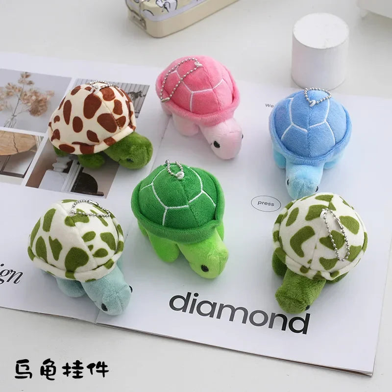 1pc Random Colors- Turtle Shaped Plush Toy For Small and Medium Dogs- To Grind and Clean- For Interactive Play