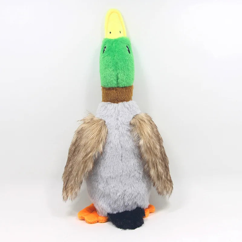 Cute Stuffed Squeaky Duck- Duck Sounds-Chew Rope- Clean Teeth- Dog Toys