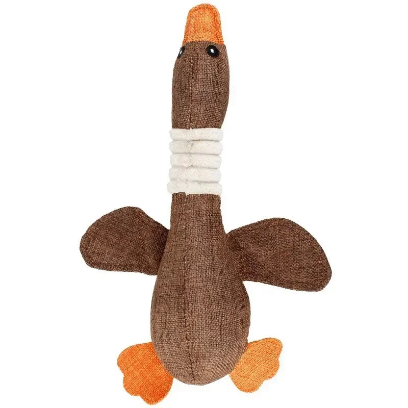 Mallard Duck Dog Toy- for Aggressive Chewers- Squeaky Wild Goose Puzzle Training Toys- Cute Soft Dog Chew Toy