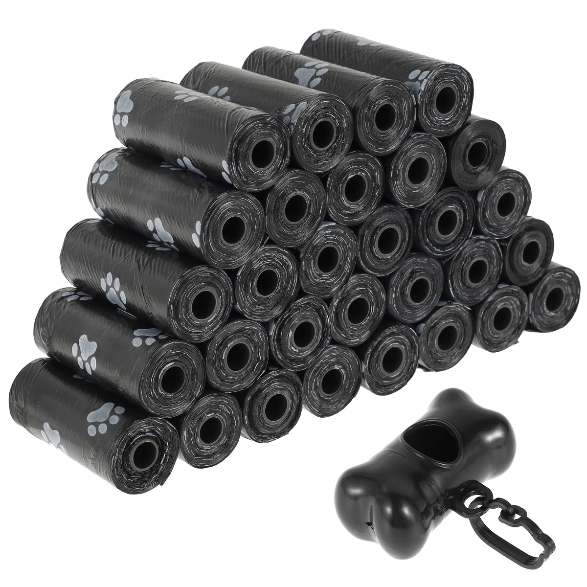 Dog Poop Bags- 30/60 Rolls Biodegradable Waste Refill Rolls for Dogs- 1 Adjustable Dispenser- 100% Leak Proof Dog Waste Bag