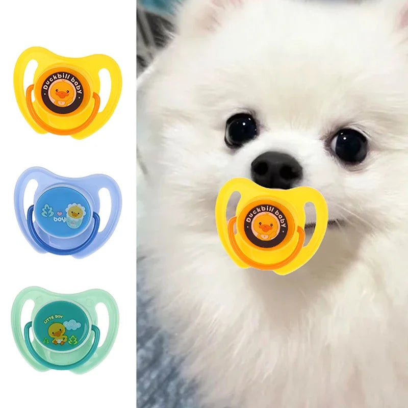 1Pc Practical Pet Calming Pacifier- Soft Silicone Dog Molar Toy- Durable Bite Resistant Chew Toy