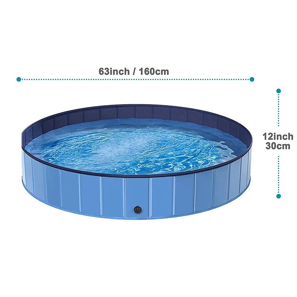 Dog Swimming Pool- Pool Cover-Portable- Plastic- Scratch Resistance Pet Pools
