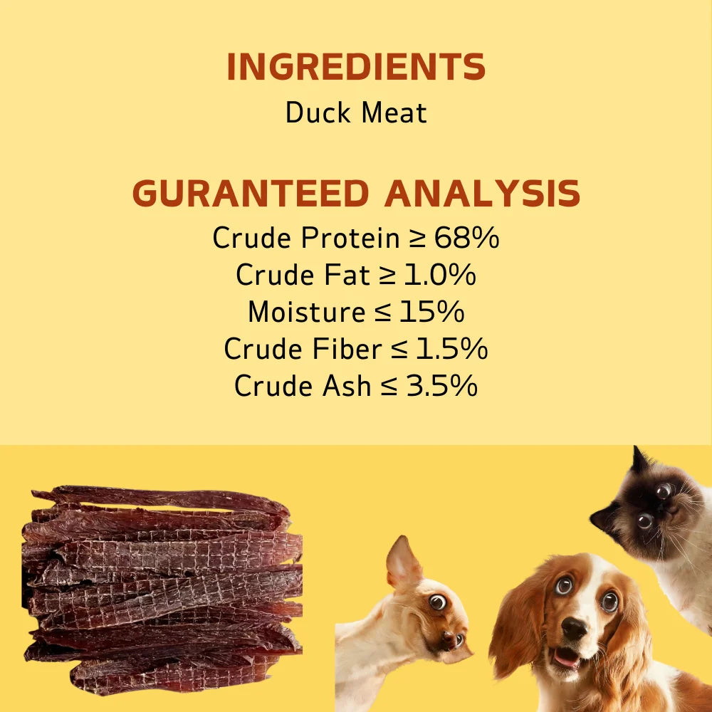 Chicken Jerky/Duck Jerky Dog Treats-150g/5.29 oz- For any Breed- Made With Real Pure Duck/Chicken - Healthy