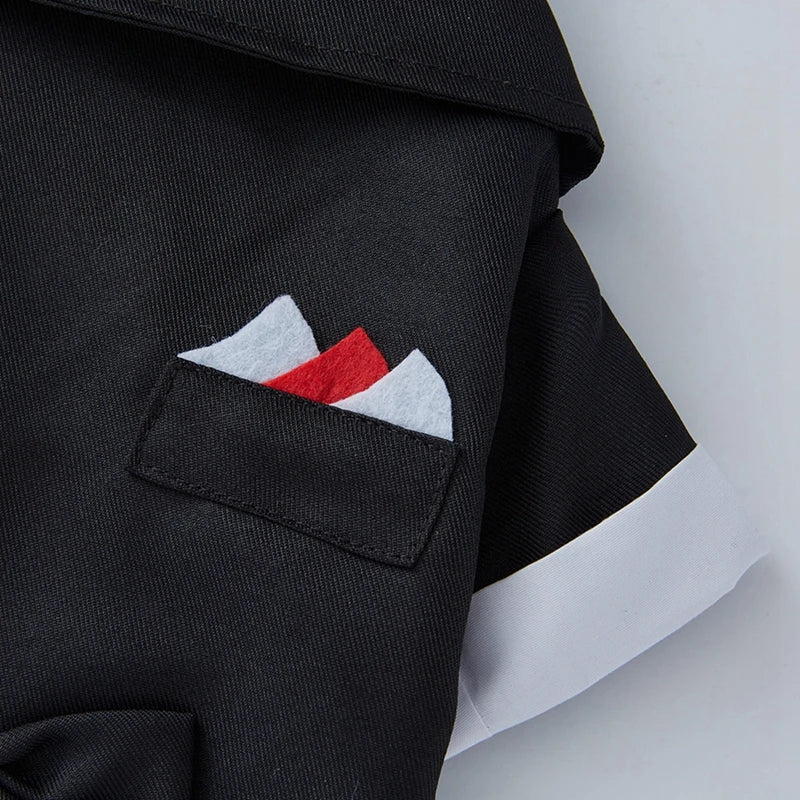Pet Dog Tuxedo- Formal Pet Wedding Party Suit for Small Medium Dogs - Bow Tie Shirt- Gentleman Costume