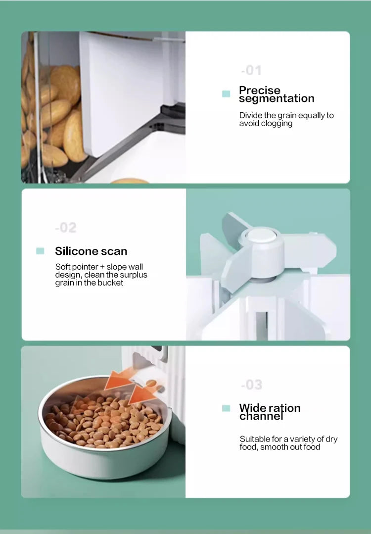 PAPIFEED automatic feeder dog fixed feeding machine cat food dog food wifi remote smart pet food dispenser