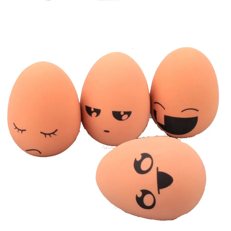 Bouncing Realistic Egg - Small Dog Toy- Expression Ball- Chew Resistant - Puppy Training Interactive