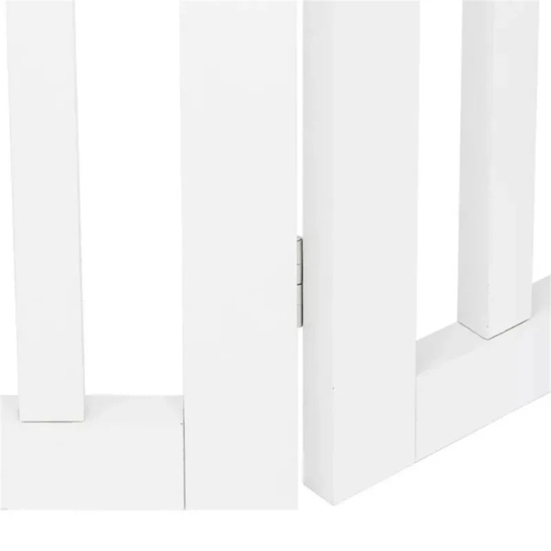 Pet Fence with Pet Door- Indoor Small and Medium Dogs-foldable Fence-white-Pet accessories